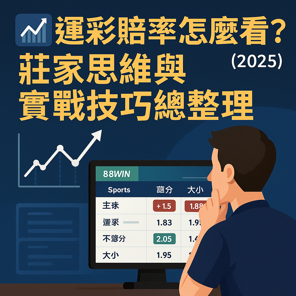運彩賠率怎麼看?莊家思維與實戰技巧總整理