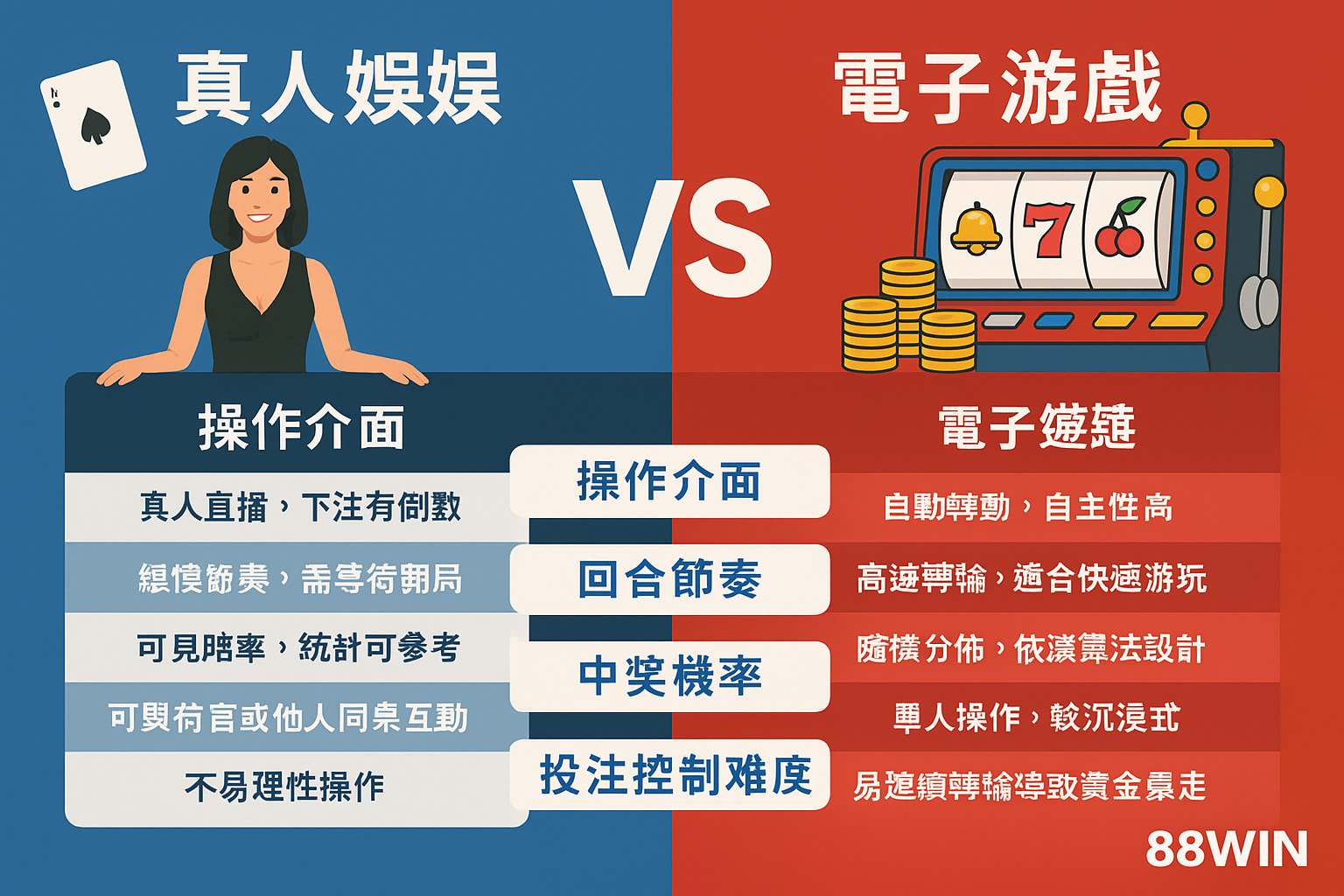 真人 vs 電子遊戲|選對玩法才能玩得久!